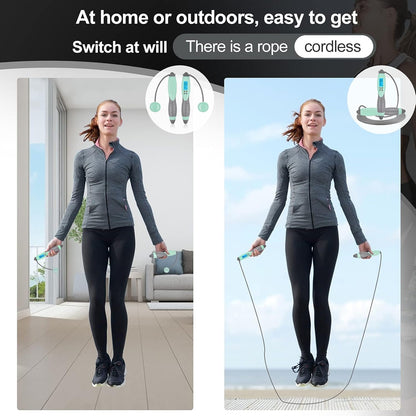 Digital Weighted Jump Rope with Calorie Counter