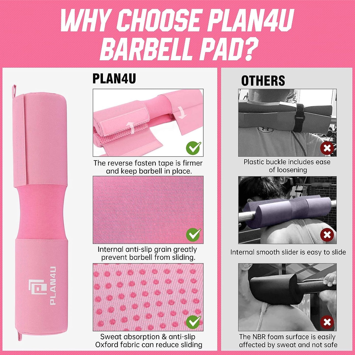 Barbell Pad Set for Squat, Hip Thrusts and Glutes Workout